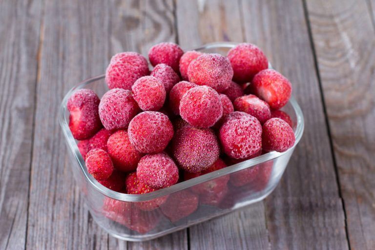 Frozen strawberries